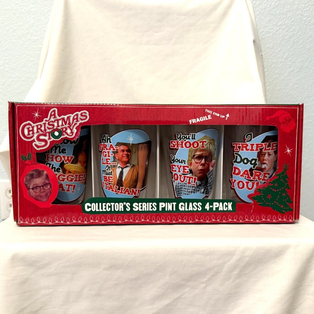 A Christmas Story Collector’s Series Pint Glass Set (4-Pack) ICUP 15673